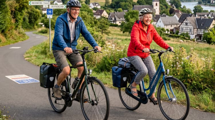 Senioren op de fiets in Duitsland